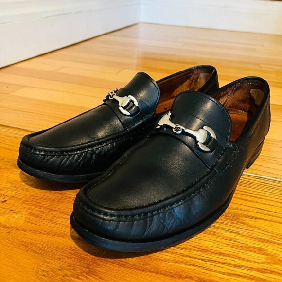 Allen Edmonds Horse Bit Loafers Shoes 11.5 Black Model Arezzo Rubber Soles main image 6
